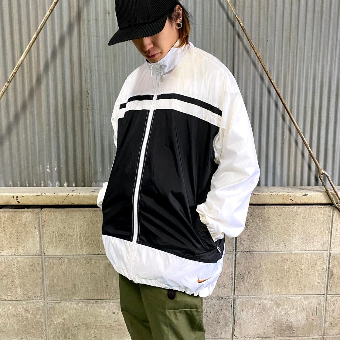 90年代 NIKE ナイキ ナイロンジャケット メンズXL 古着 90s  
