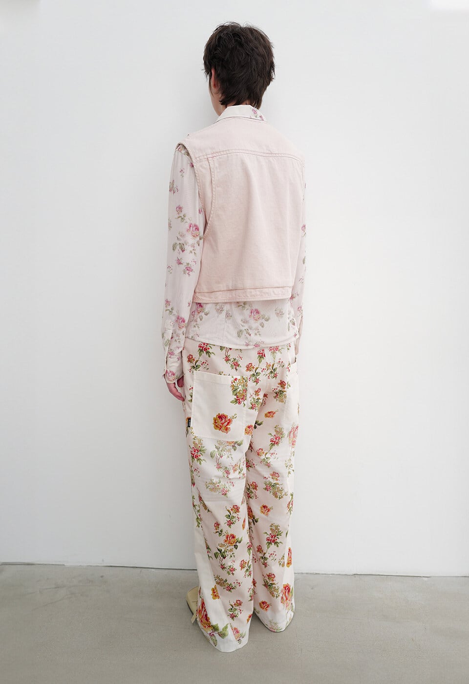 パンツ OPEN YY PANELED PAJAMA PANTS OPEN YY] PANELED PAJAMA PANTS, BEIGE 正規品 韓国ブランド 韓国通販