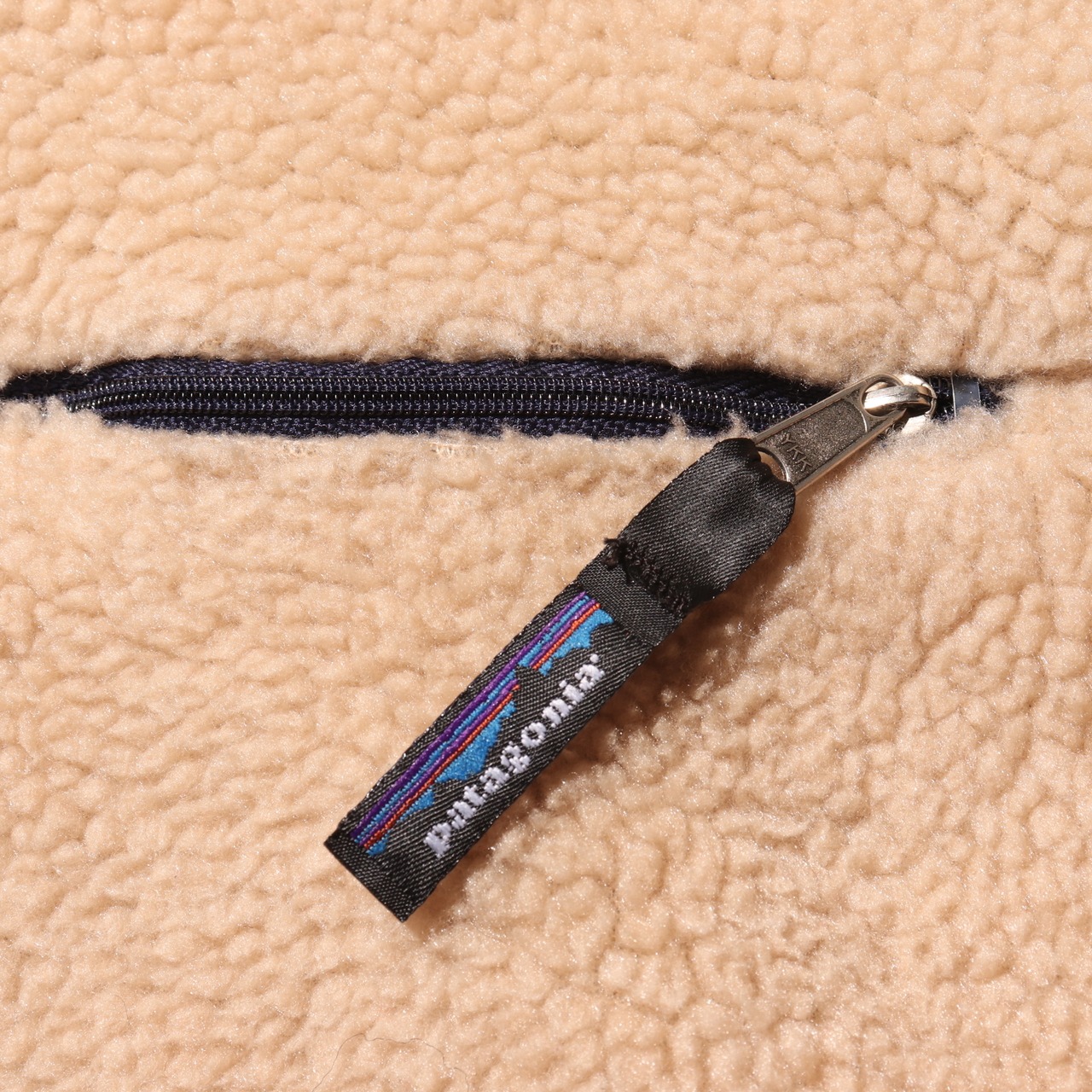 Mint L USA 94年 レトロカーディガン ナチュラル×ネイビー Patagonia パタゴニア Retro Cardigan