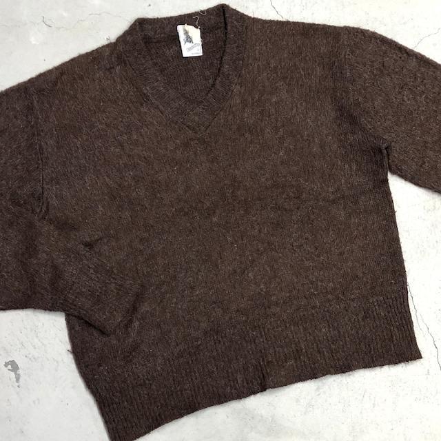 ⊕1970s KENNINGTON MOHAIR SWEATER BROWN