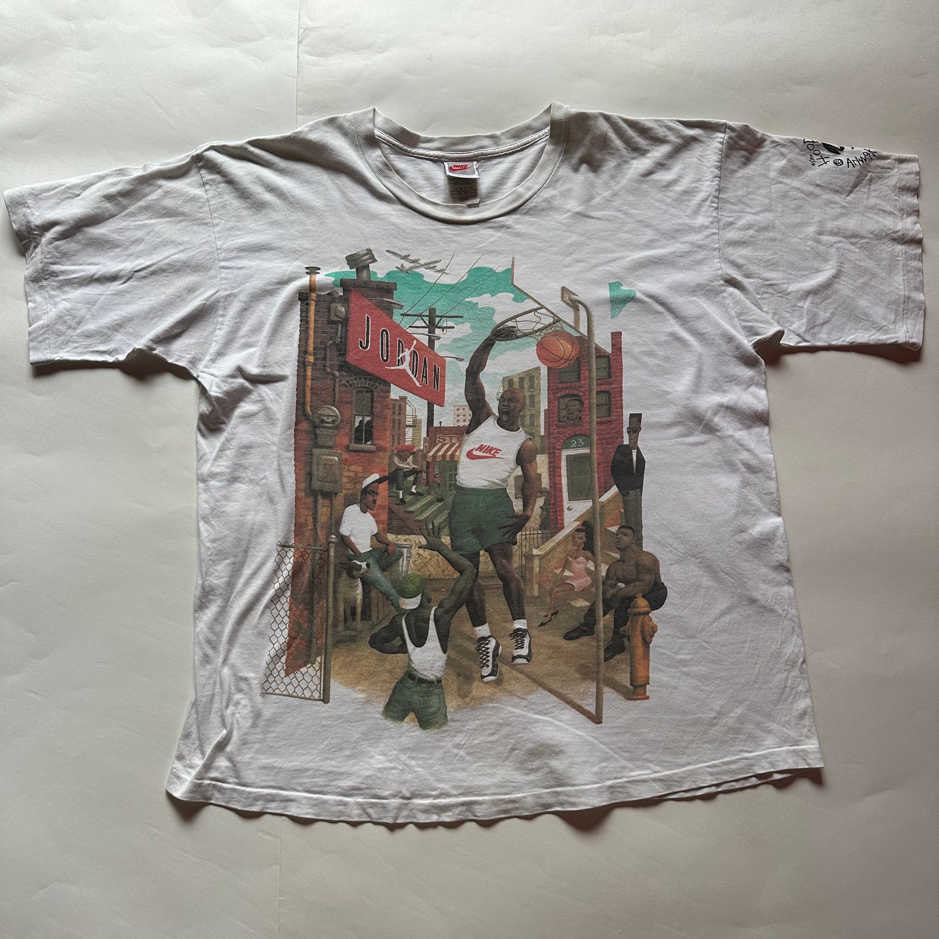 90's NIKE HOOP HEROS MICHAEL JORDAN T-SHIRT USED | LIGHT CAVE