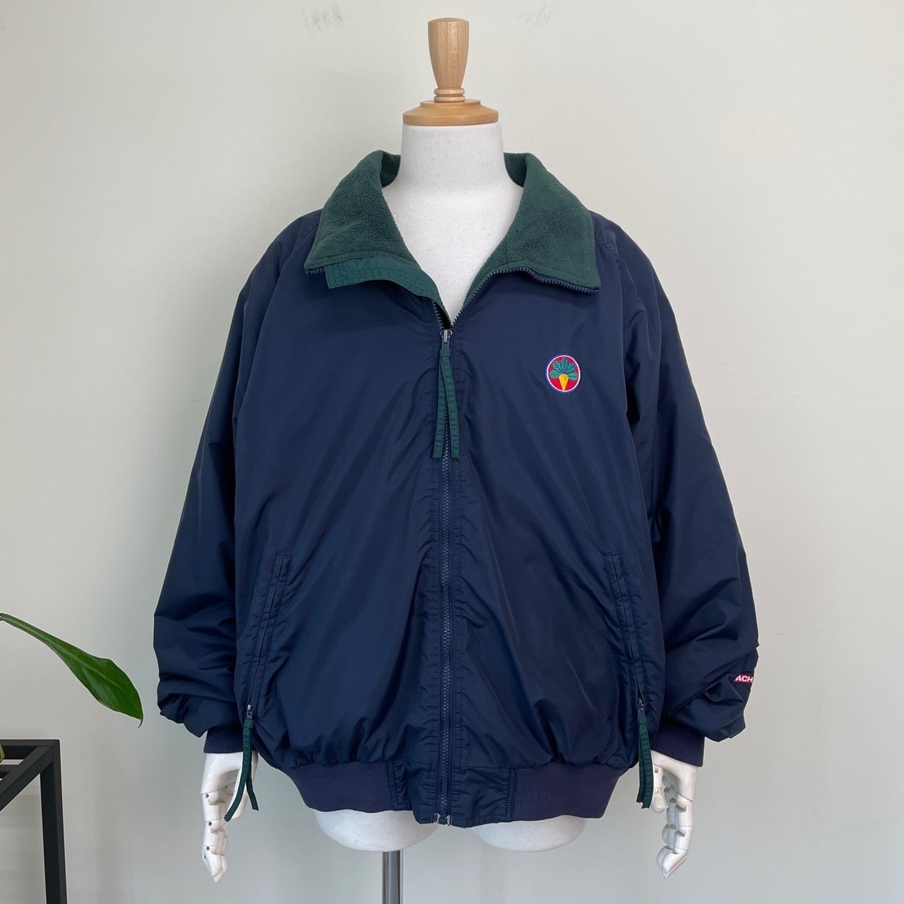 00s TRI-MOUNTAIN 企業ロゴ ウォームアップジャケット 古着 00s TRI