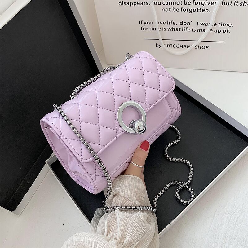 スモールバッグレディースバッグ2020ニューウェーブサマーインワイルドダイヤモンドチェーンクロスボディバッグネットレッドファッションスモールスクエアバッグ Tiancai_Wing_Bag7193915