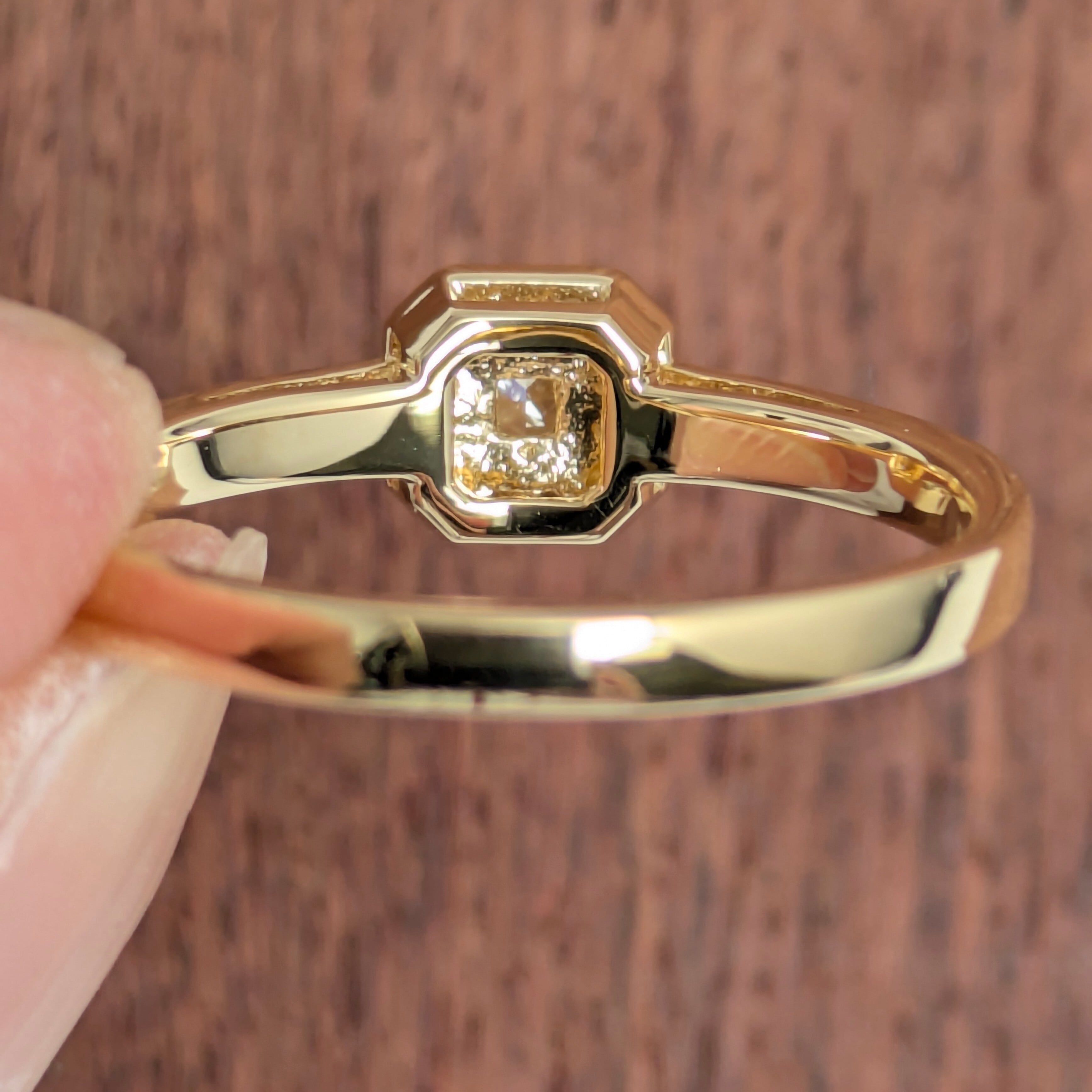 K18イエローダイヤリング 0.107ct D 0.10ct【PRO208781】 | CollectJewel