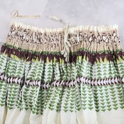 フラダンス 衣装 パウスカート ホワイト系 ハワイアンプリント ホヌ柄 植物柄 ボタニカル柄 アロハ レッスン 練習 フラ ダンス かわいい おしゃれ 華やか ブラウン系 グリーン系 ベージュ系 白 茶 緑 黄緑 レッスン着 練習着 ダンス衣装 フラ教室 フェスティバル サマーコーデ カジュアルスタイル 夏コーデ スカート ふんわり ゴムウエスト