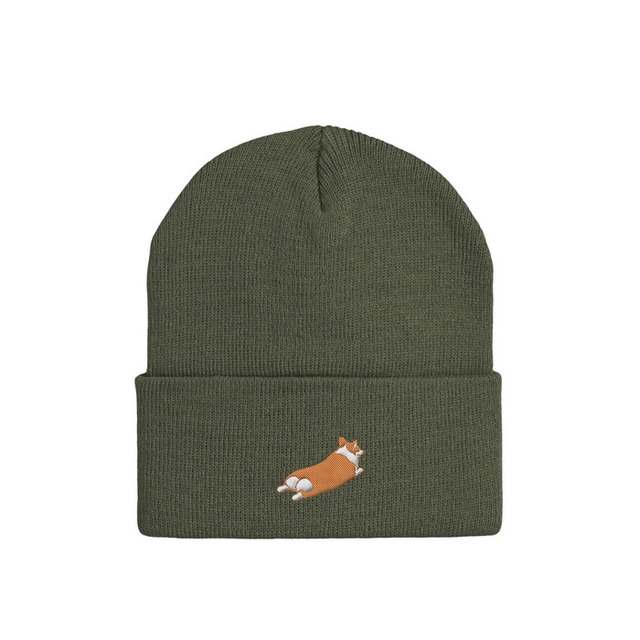 WC ROGO Knit Beanie -Olive-　[H0024]