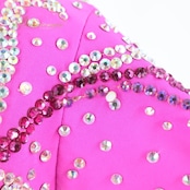 社交ダンス 衣装 タカダンス TAKADANCE スタンダードドレス ワンピース ドレス スタンダード フロート デモ 競技 ダンス パーティ 発表会 フリル レース ピンク系 パープル系 かわいい ゴージャス 競技用 ショーステージ用 オシャレ 豪華