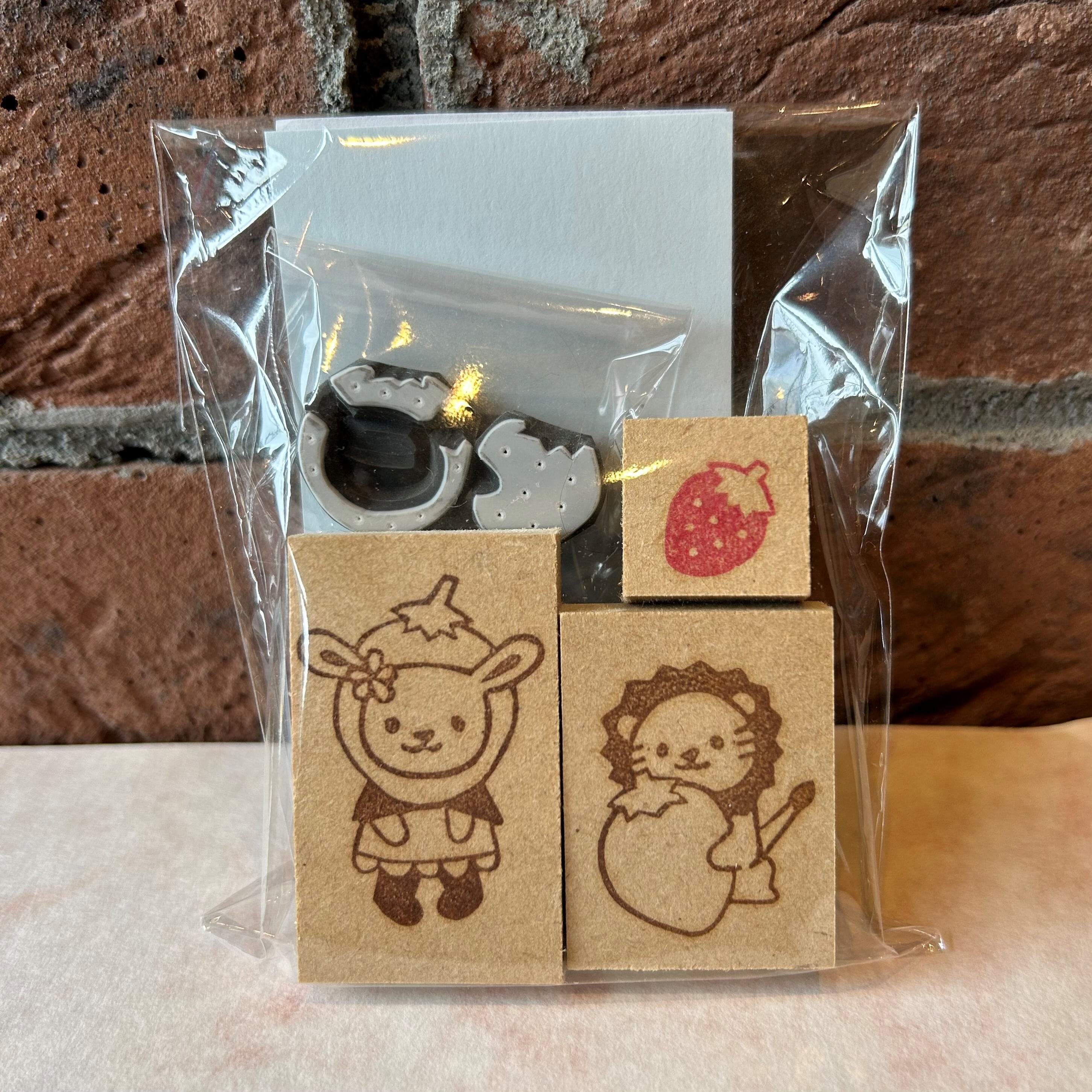 いちご 消しゴム はんこ 苺な季節 消しゴムはんこ イラストグラム
