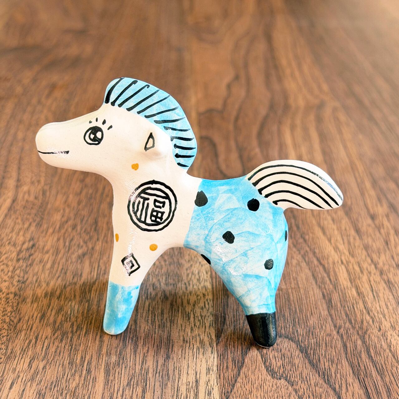 山口祥治 干支フィギュア 午(ウマ)「ウマジャロウ UJ-171」 工房:喜鶴製陶(有田焼)