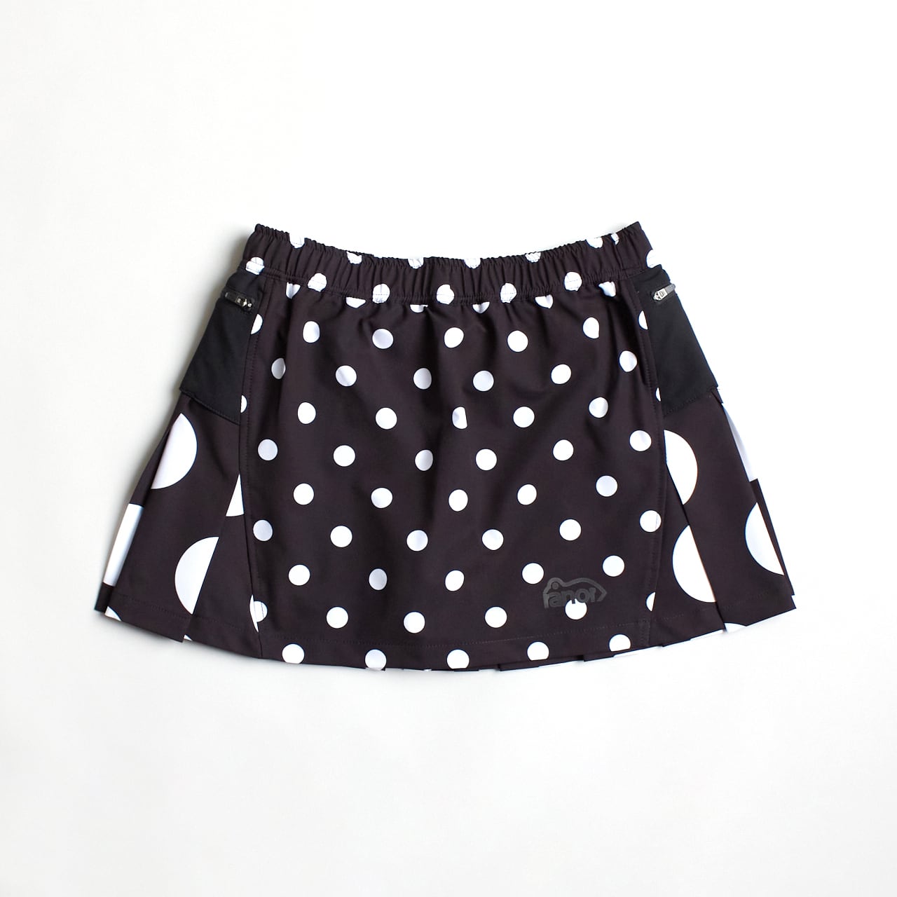 ranor（ラナー）DOT PLEATS SKIRT - CRAZY BLACK レディース
