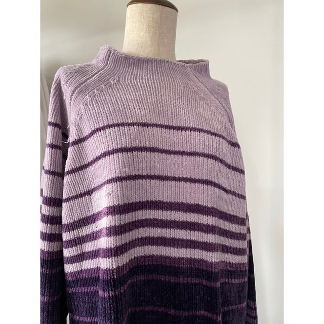 Purple onetone knit