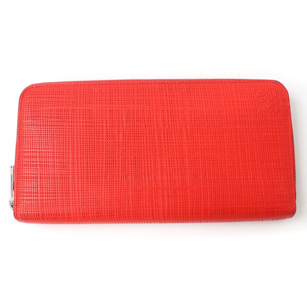 極美品☆LOEWE ロエベ 101N88.F13 アナグラム・リネン型押し