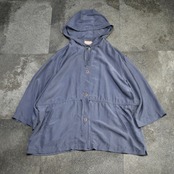 design silk hoodie gray