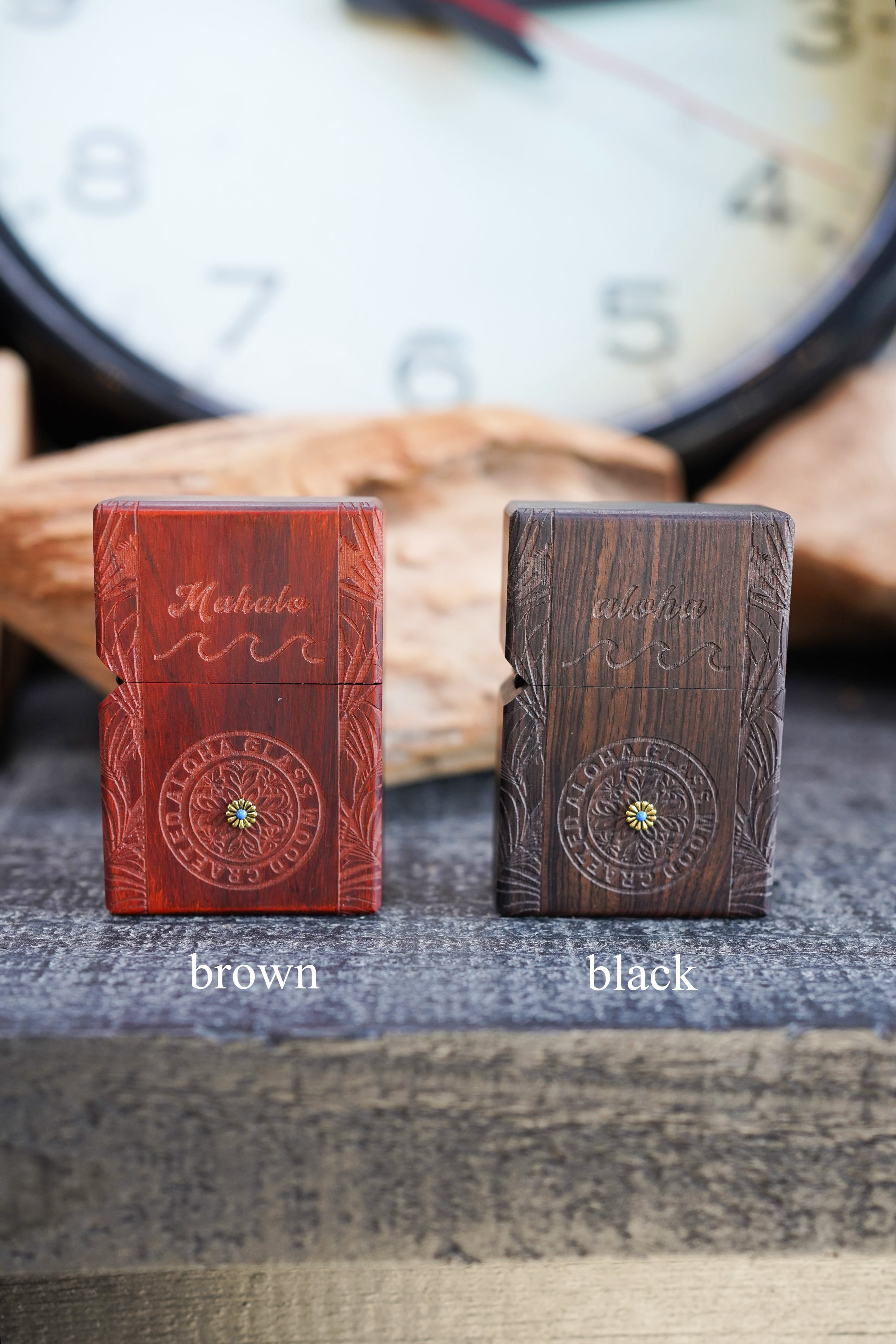 Wood oil lighter | ALOHA GLASS