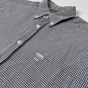 90s FACONNABLE ファソナブル フランスデザイン チェック柄 BD 半袖 シアサッカー シャツ サイズ M /メンズ/ビンテージ