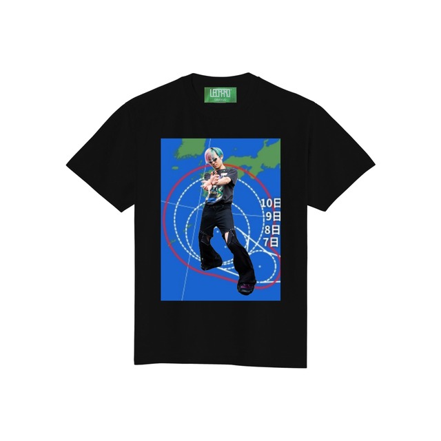 【生産終了】OBAYUU師匠の台風直撃Tシャツ