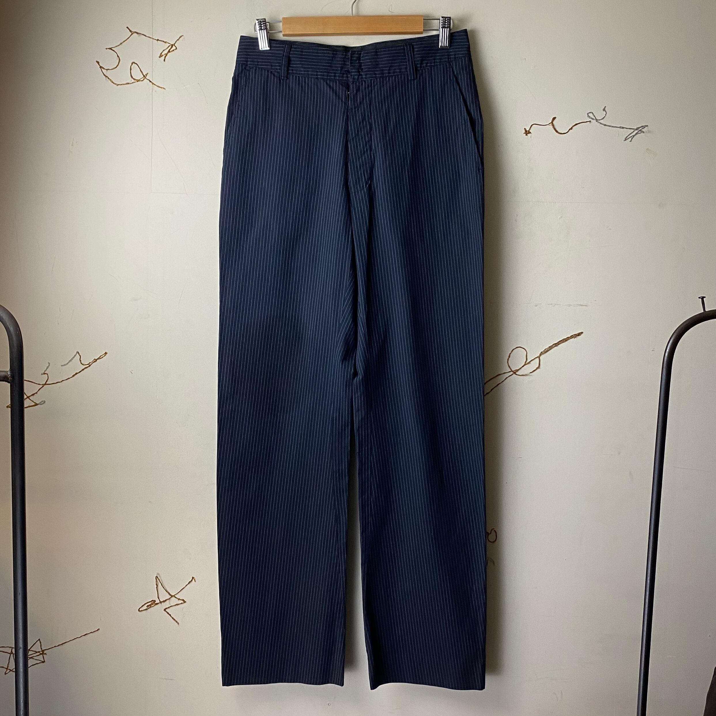 2002's MAISON MARTIN MARGIELA 10 stripe pattern slacks pants