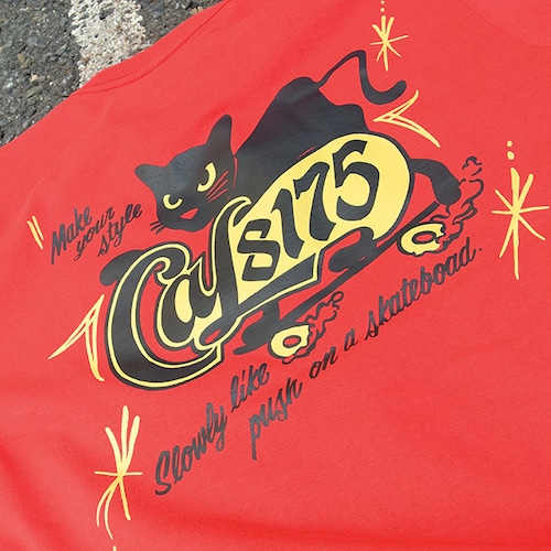 CAL8175 "Push the CAT" T-Shirt ／レッド