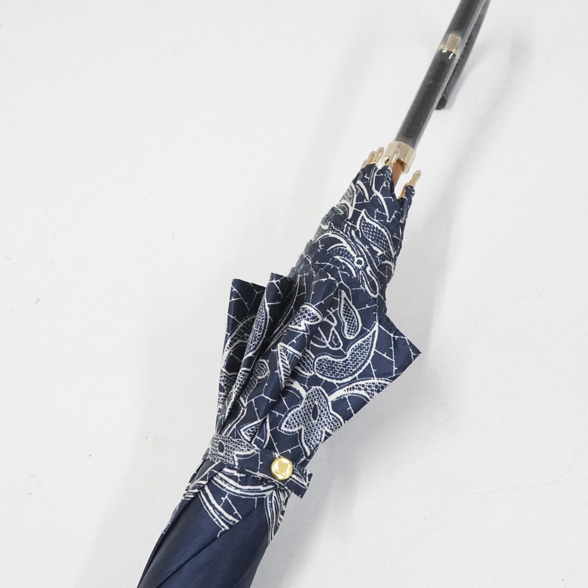 耐風傘 LANVIN COLLECTION ランバンコレクション USED美品 ネイビー