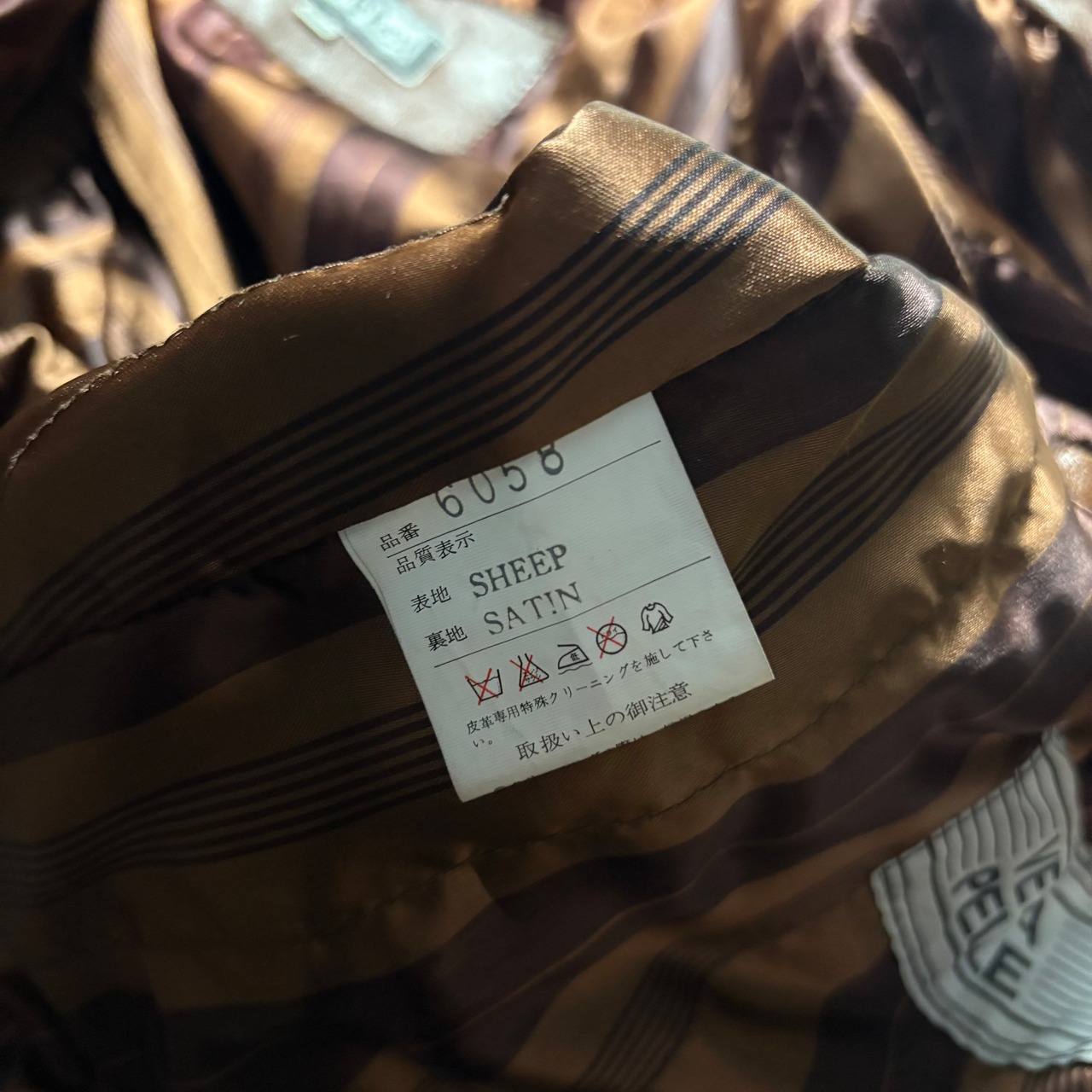 vintage GIANCARLO ROSSI sheep leather blouson