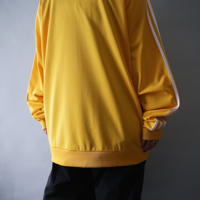 "adidas" good yellow over silhouette track jacket