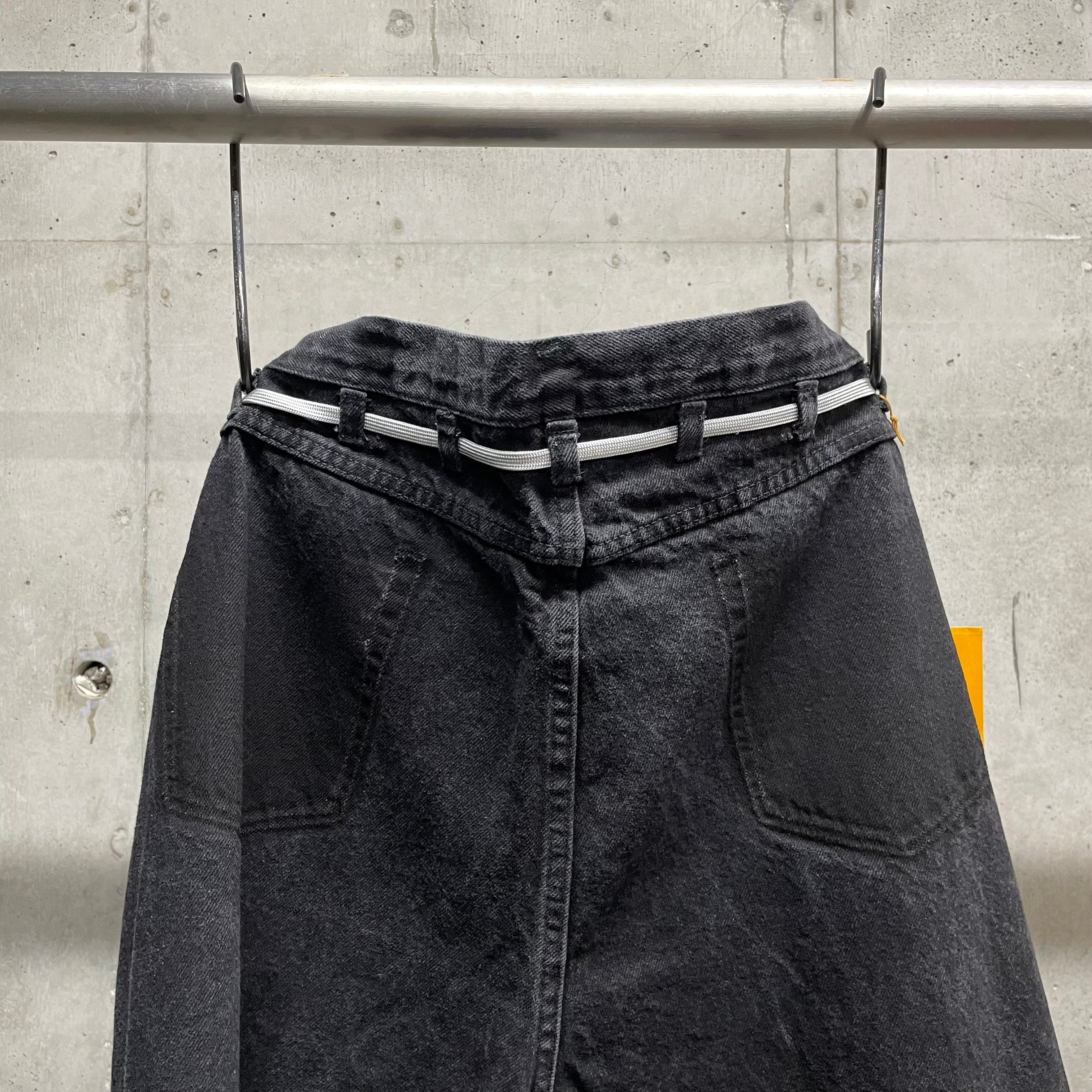 MAISON EUREKA】Ex.VINTAGE REWORK BIGGY PANTS_BLACK⑩ | marfa store