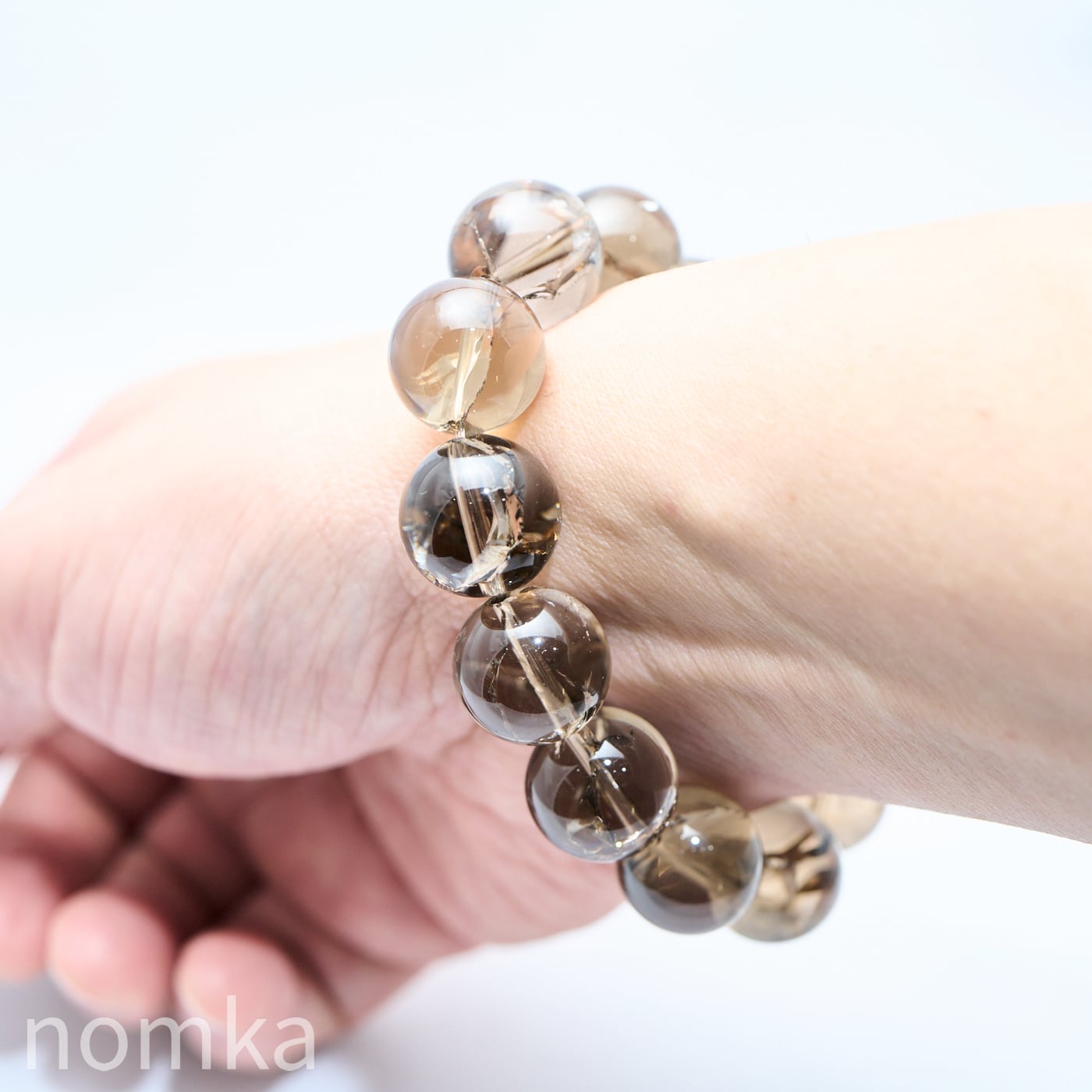 Special Price】大玉16mm スモーキーアイリス一連ブレスレット(約16.5