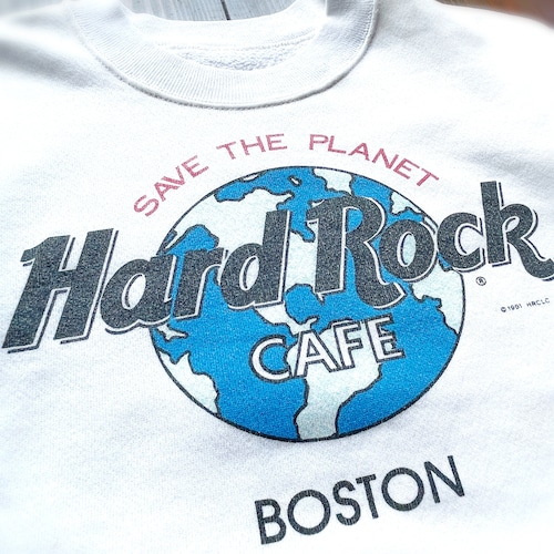 91s  〝Hard Rock Cafe 〟WHITE Sweat shirt