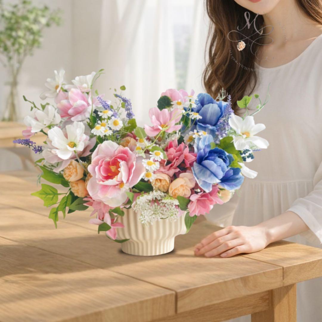 【光触媒フラワー】春の息吹を感じる チューリップのアレンジメント 退職祝い 光触媒フラワー】春の息吹を感じる チューリップのアレンジメント 退職