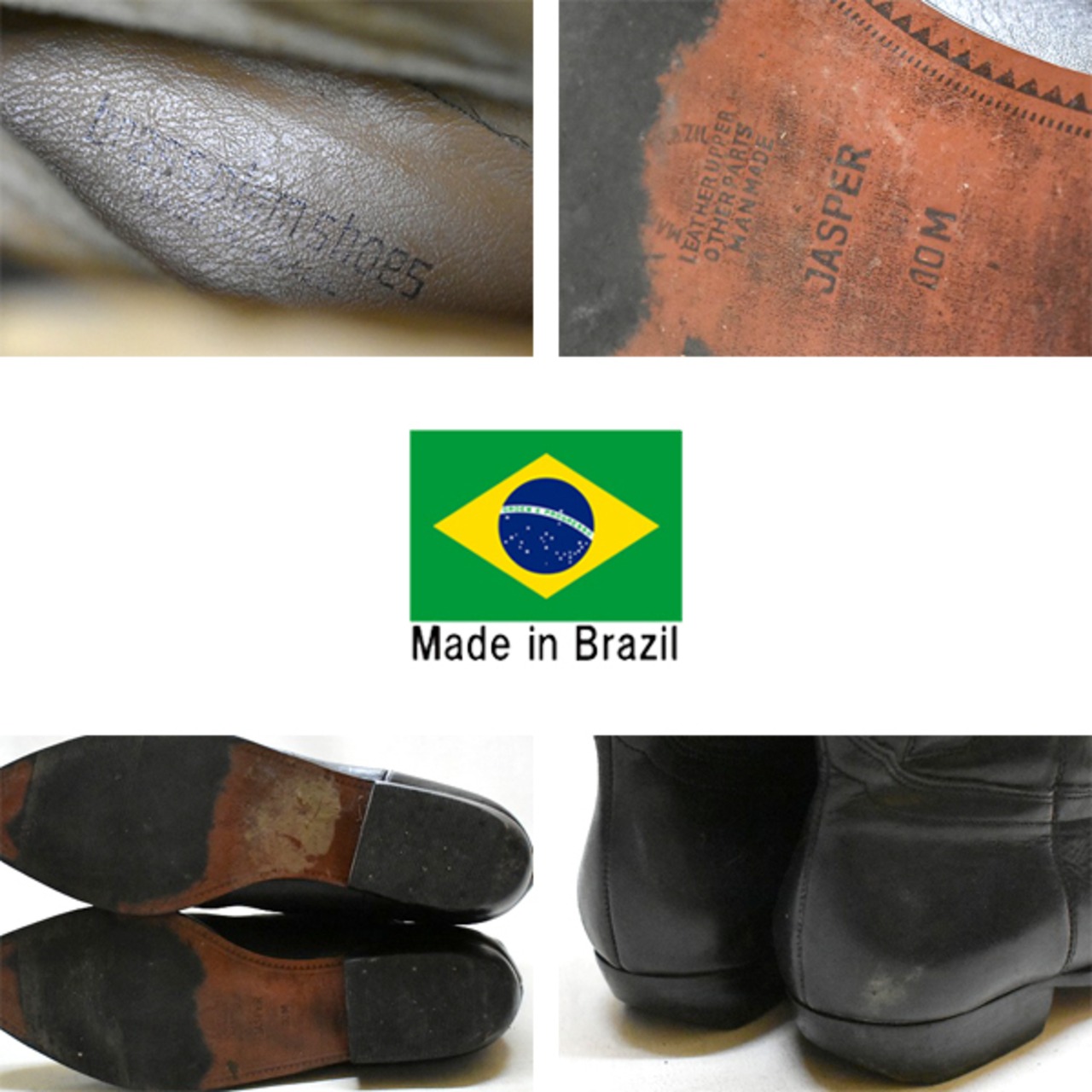 1点物◇ブラジル製ウエスタンショートブーツ古着メンズレディースOK90s 