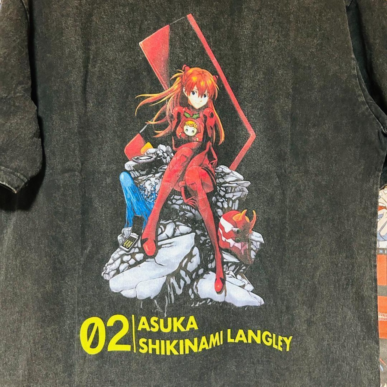 エヴァンゲリオン アスカ メンズ Tシャツ 夏 XL 2XL 半袖 個性的 