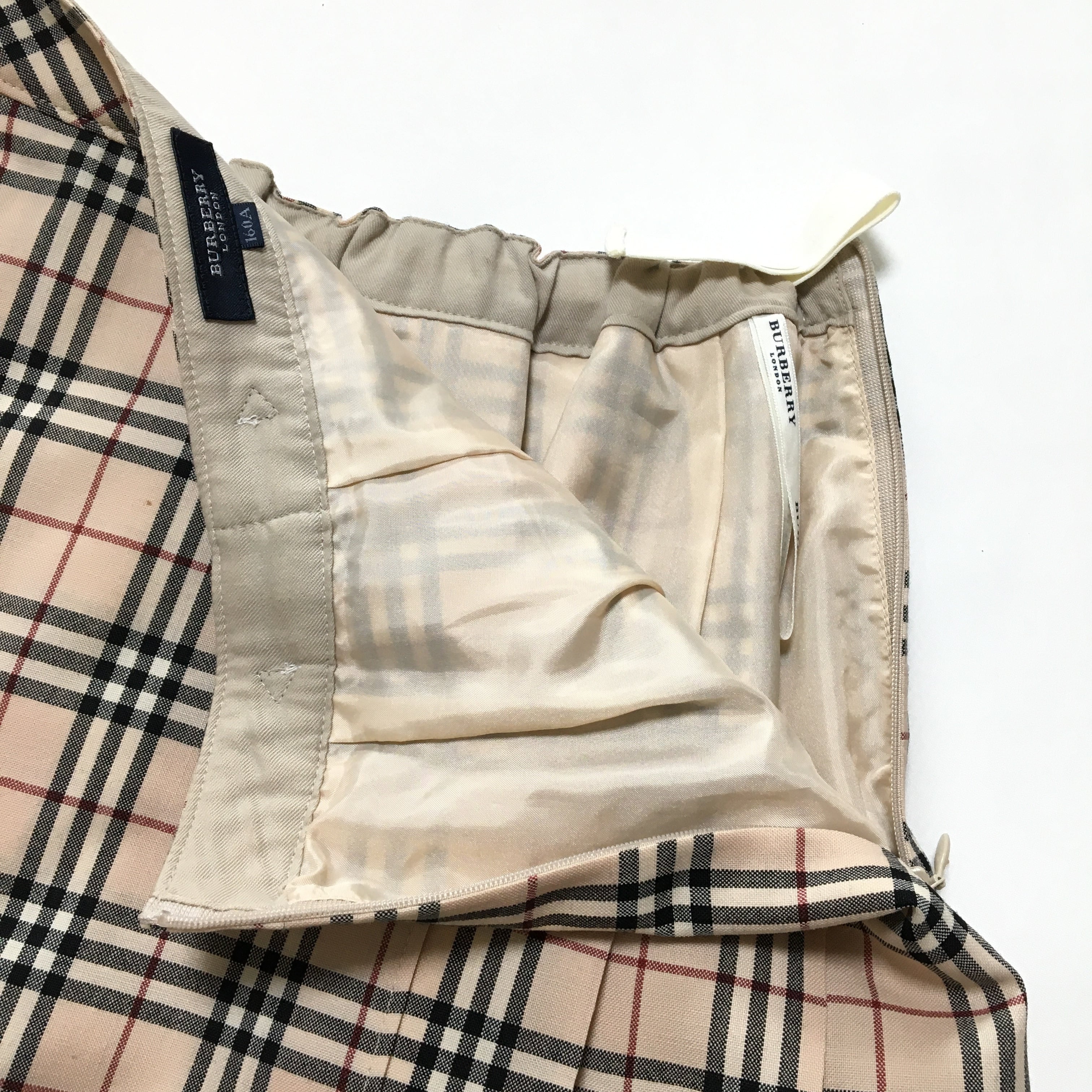 burberry skirt バーバリー スカート ノバチェック プリーツ 0 | AKUBI