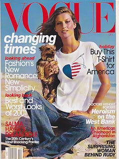 W Magazine US 2001年3月号 / ジゼル・ブンチェン ジゼル・ブンチェン、アレクサンダー・マックイーンの写真、セブ