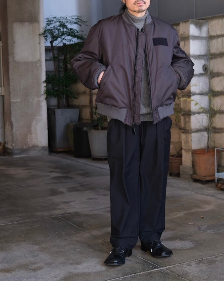 CIOTA” MA-1 Flight Jacket (Jet-Dyed Model) BLACK” | Lapel online store