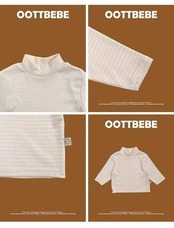 韓国子供服 / 26winter / oottbebe / もちもちタートルネックT / ベビー&キッズ / 冬服 *XS~XL*