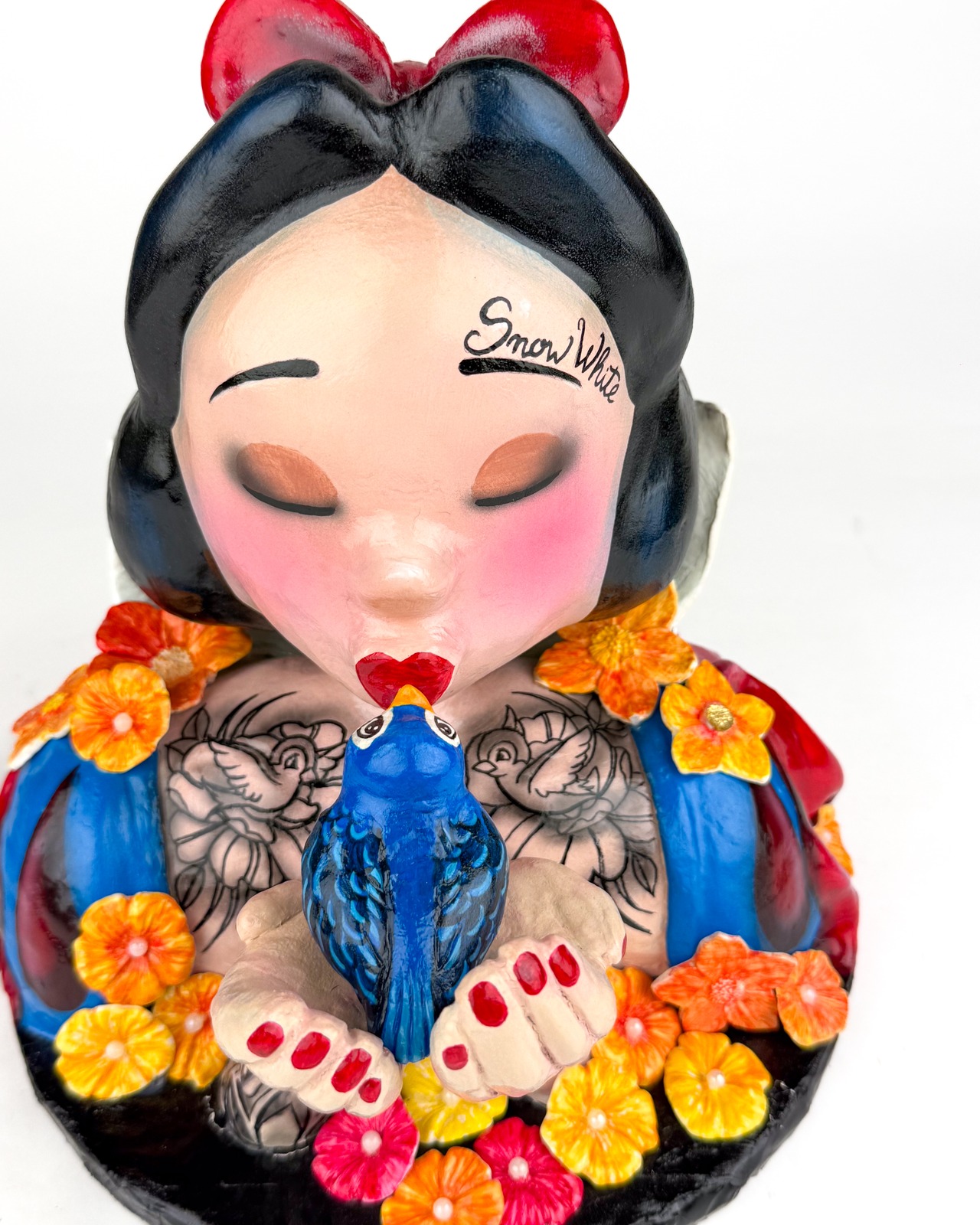 ハンドメイド 白雪姫モチーフ ポップアート彫刻