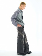 54A0 Leaf Neck Plaid Sweater