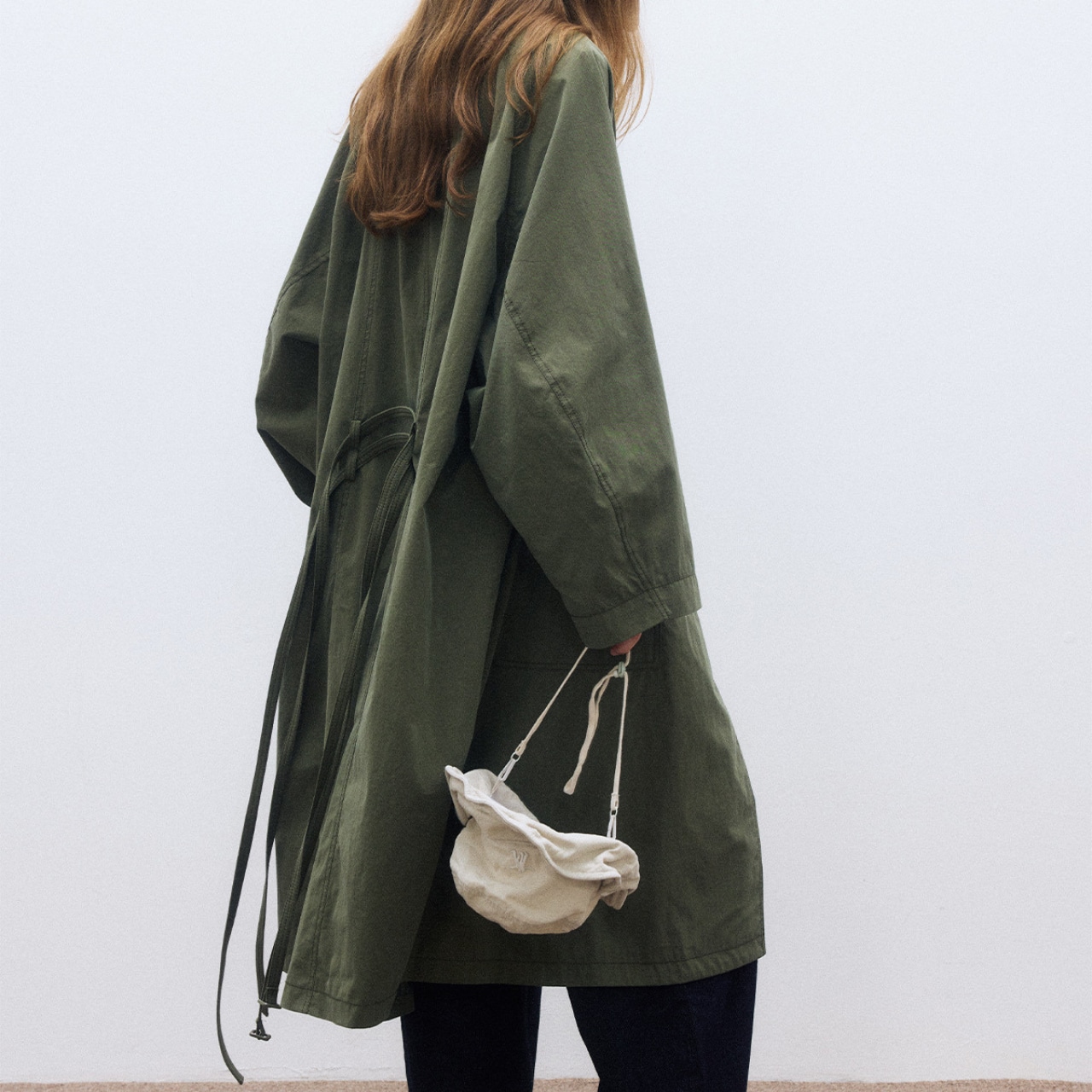 Oversized Long trench coat 【3color】 T3564