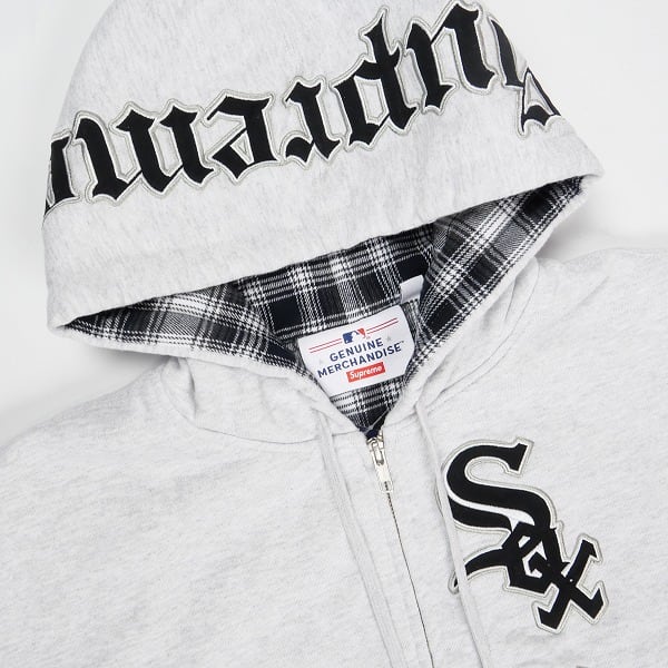 Supreme x Chicago White Sox ジップパーカー Supreme Chicago White Sox Zip Up Hooded Sweatshirt Grey Men's