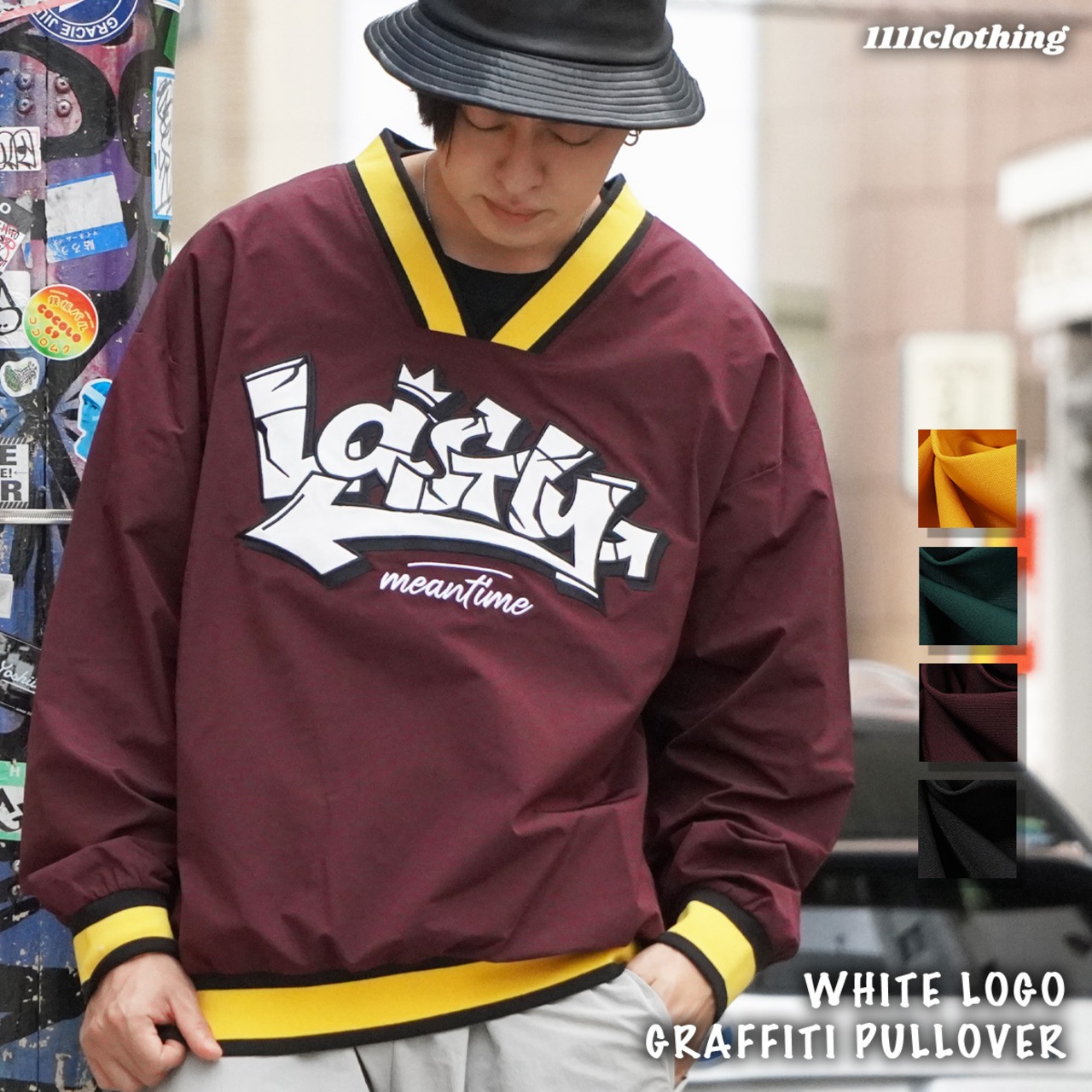 \SALE/◆ホワイトロゴ グラフィティ プルオーバー◆br-90122