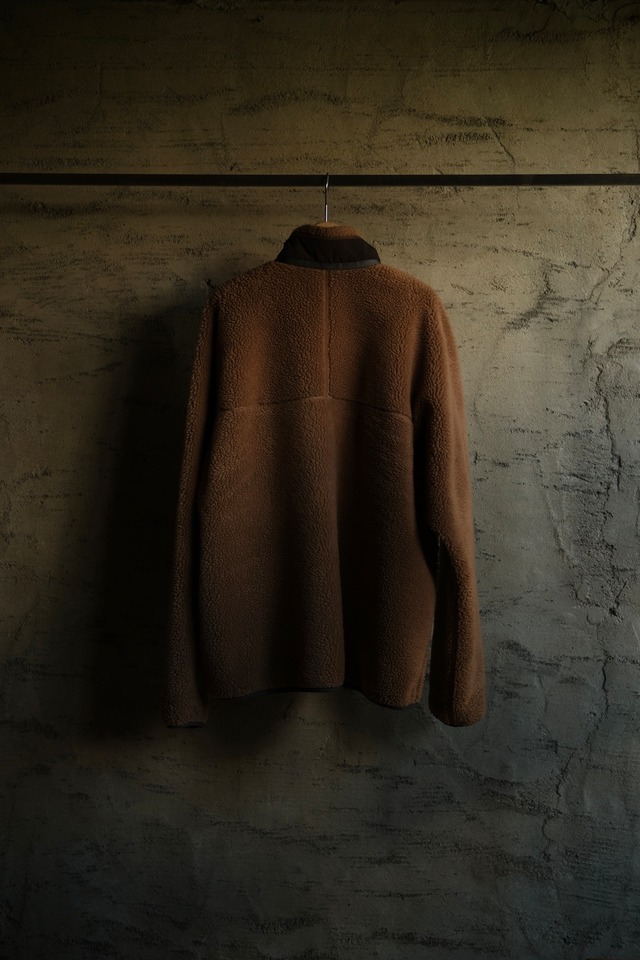 Utah/07's "patagonia" fleece retoro cardigan/brown beige