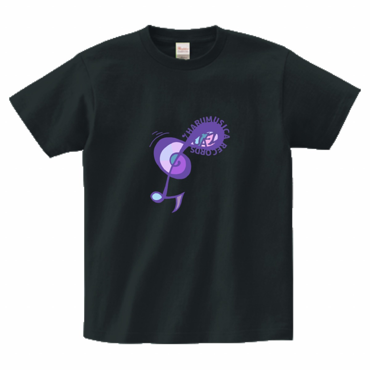 ト音記号Tシャツ・スモークブラック（送料込） | Harumusica Records