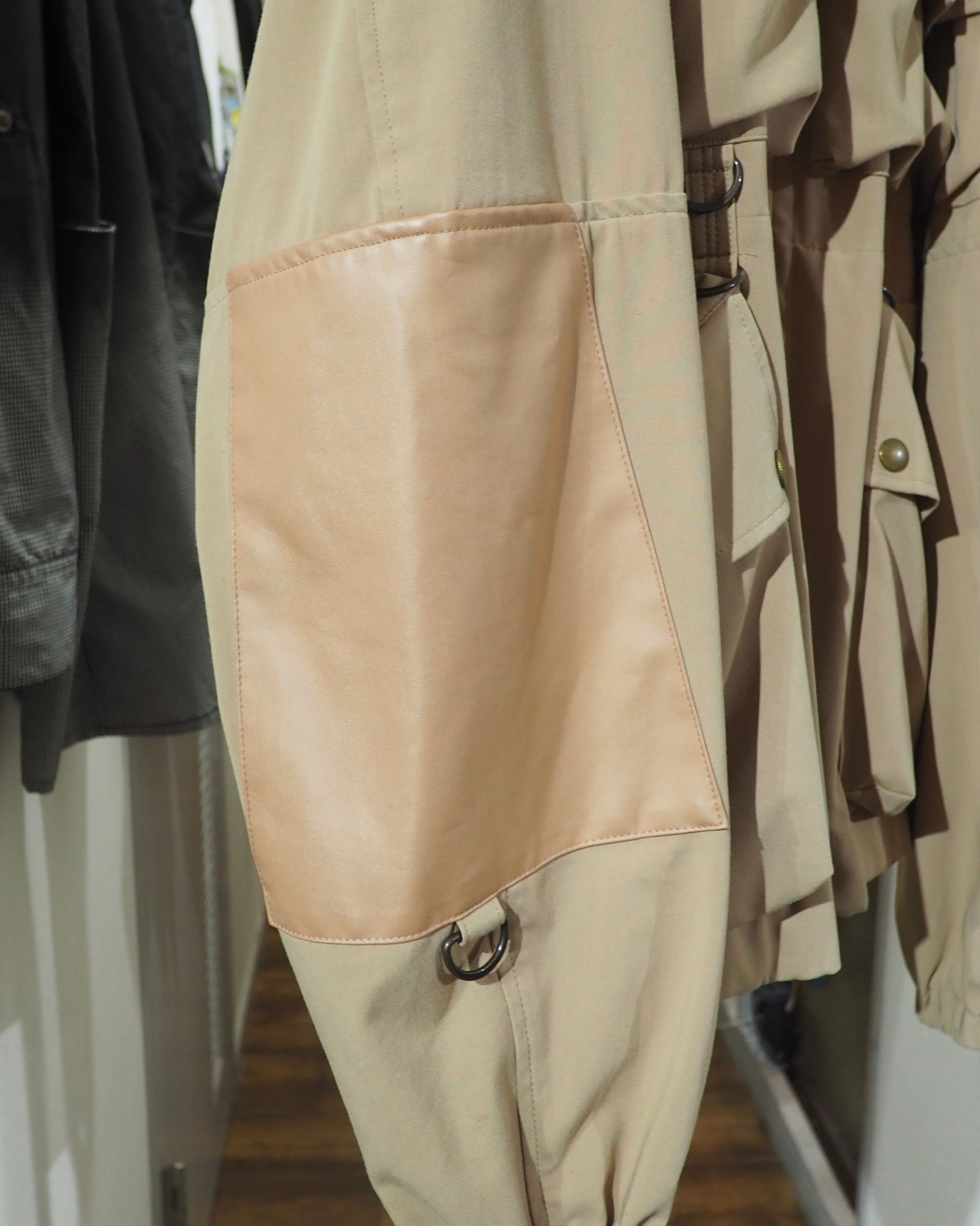 ” Iroquois ” Multi Pockets × Fake leather Panel Custom Military Jacket