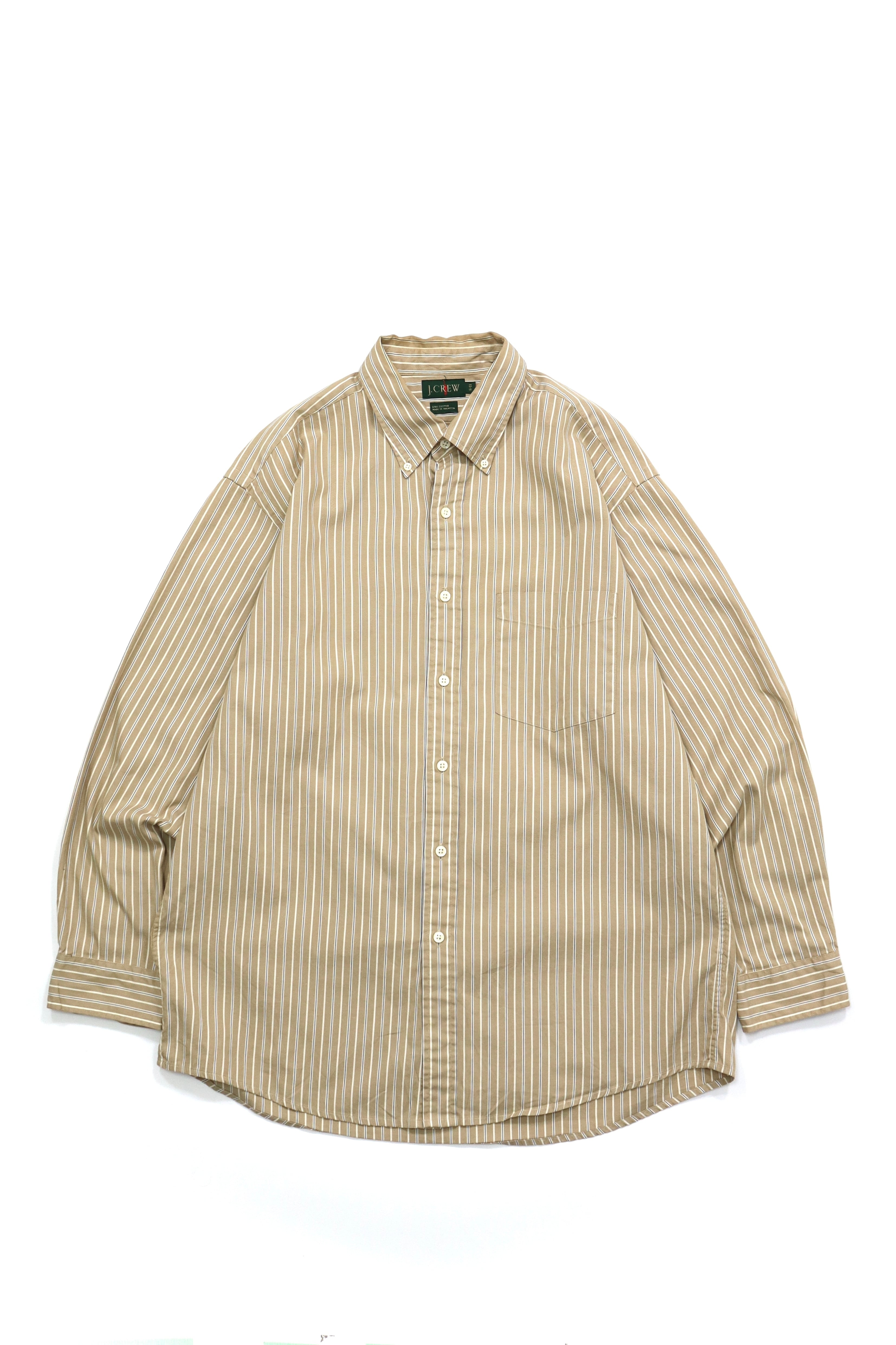 USED 90s J.CREW l/s striped shirt