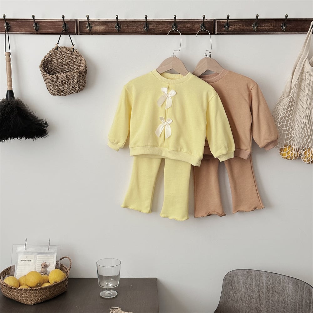 【BABY】韓国風 蝶結びセットアップ