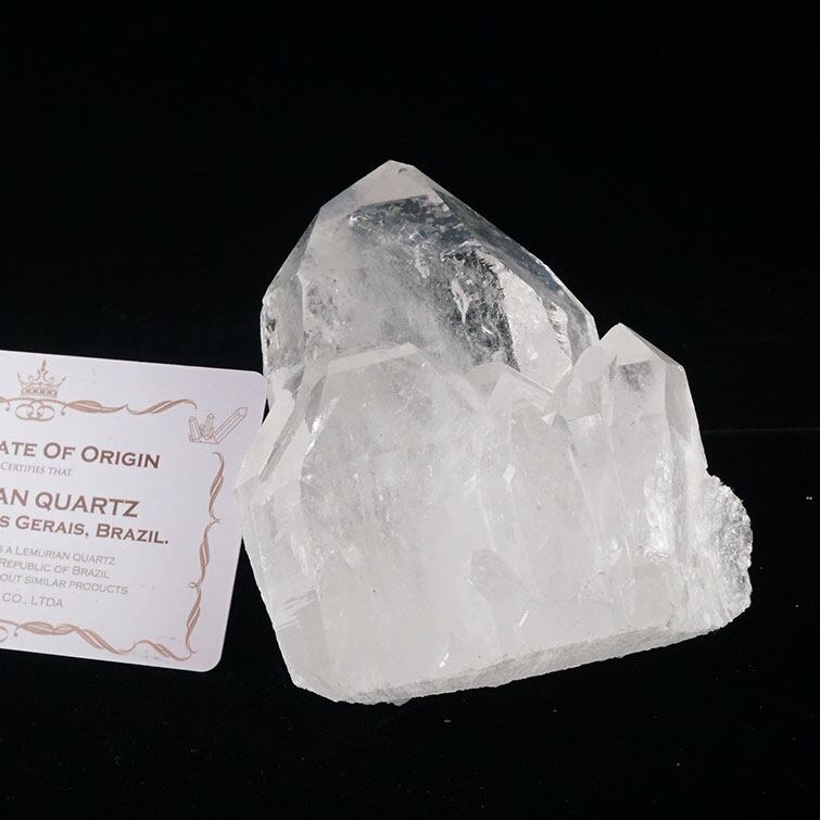 水晶 クラスター カテドラルライブラリー ブラジル ミナスジェライス州 コリント産 レムリアンシード 証明書付属 282-393