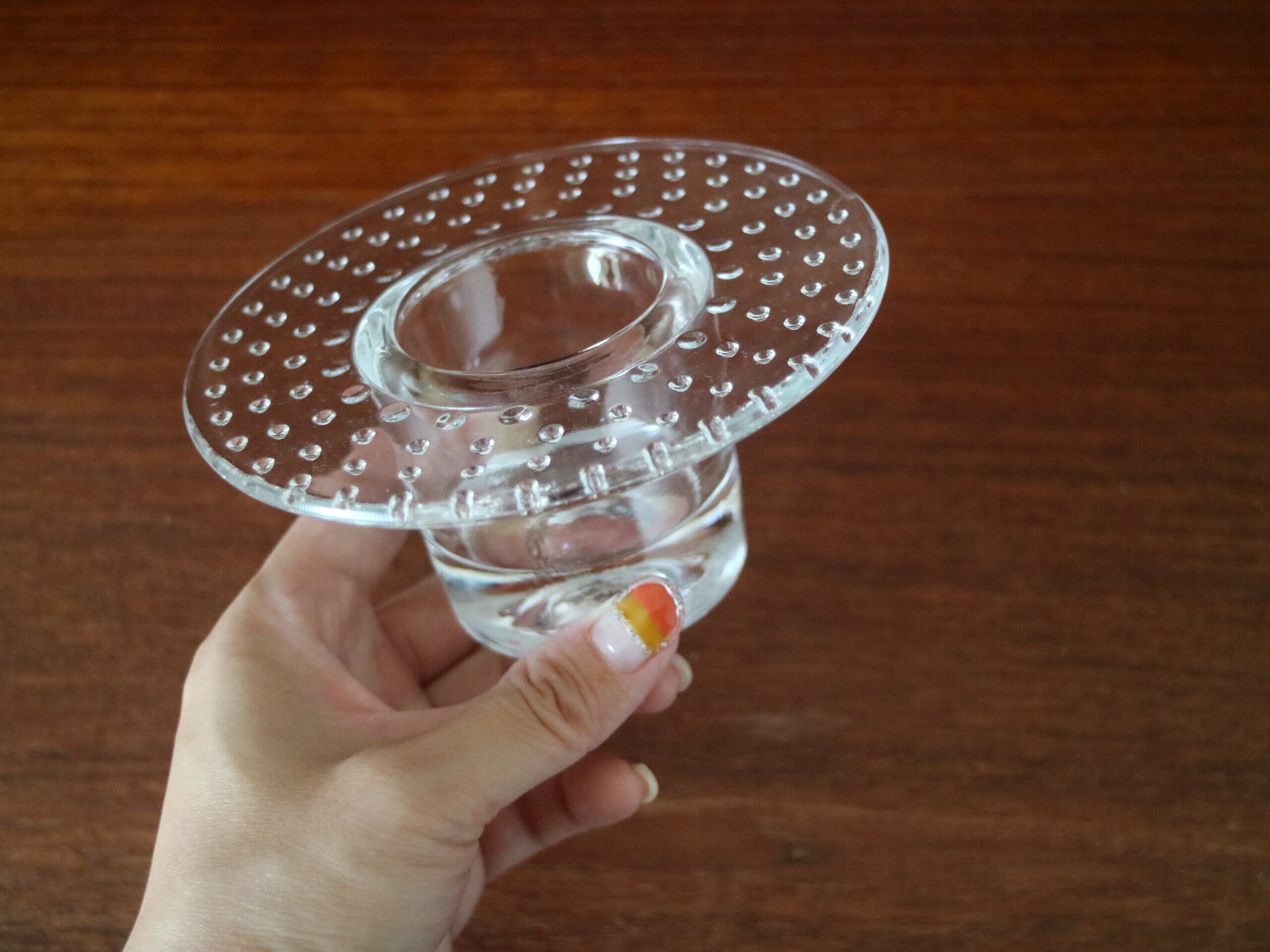 iittala イッタラ / Vega ヴェガ / キャンドルホルダー クリア No.4056