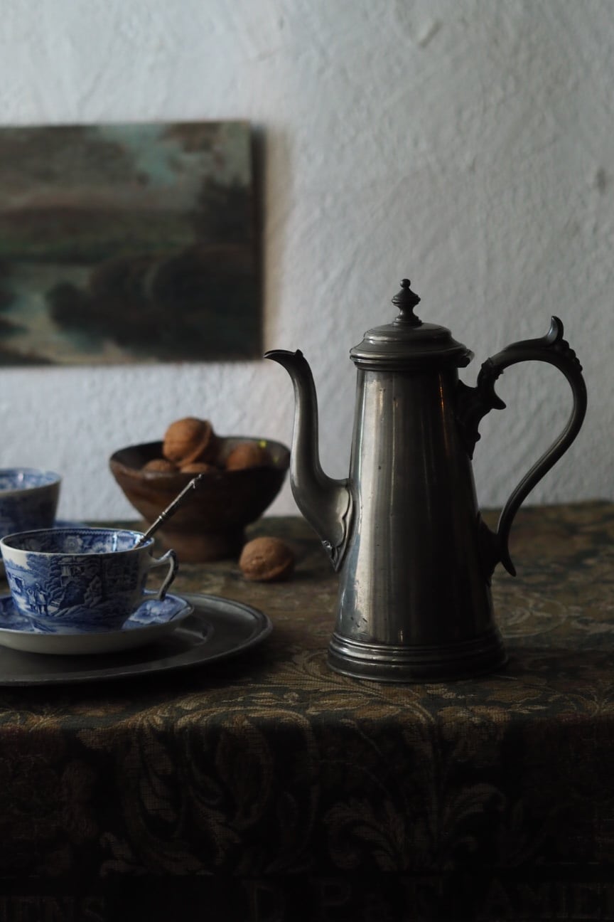 イギリス アンティーク ピューター ポット① イギリス アンティーク