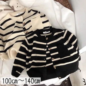 5size / キッズサイズボーダーニットカーディガン