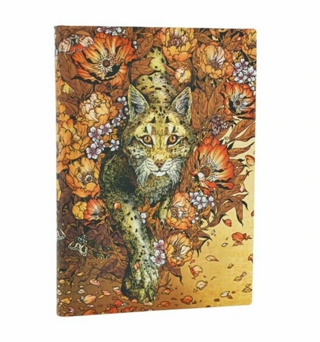 Paperblanks(ペーパーブランクス)　ノート　Flexis　リンクス・ライジング　罫線（ミディ） 　176ページ